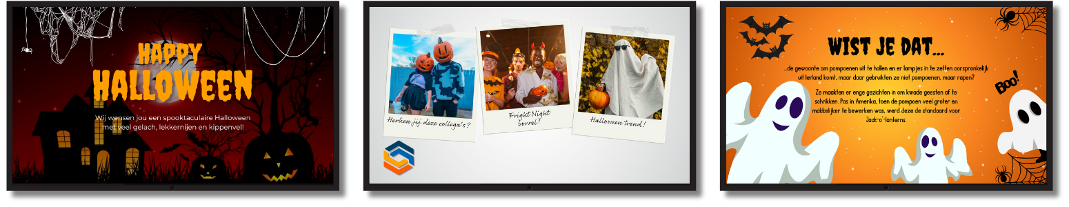 Drie halloween content voorbeelden voor narrowcasting