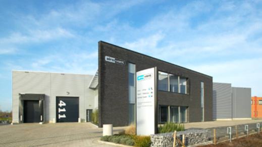 Bedrijfspand van Aircovent. 